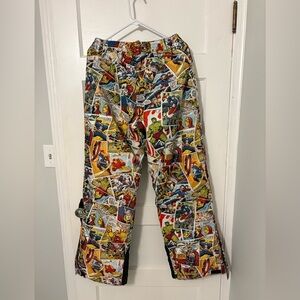 Marvel comic snow pants youth L